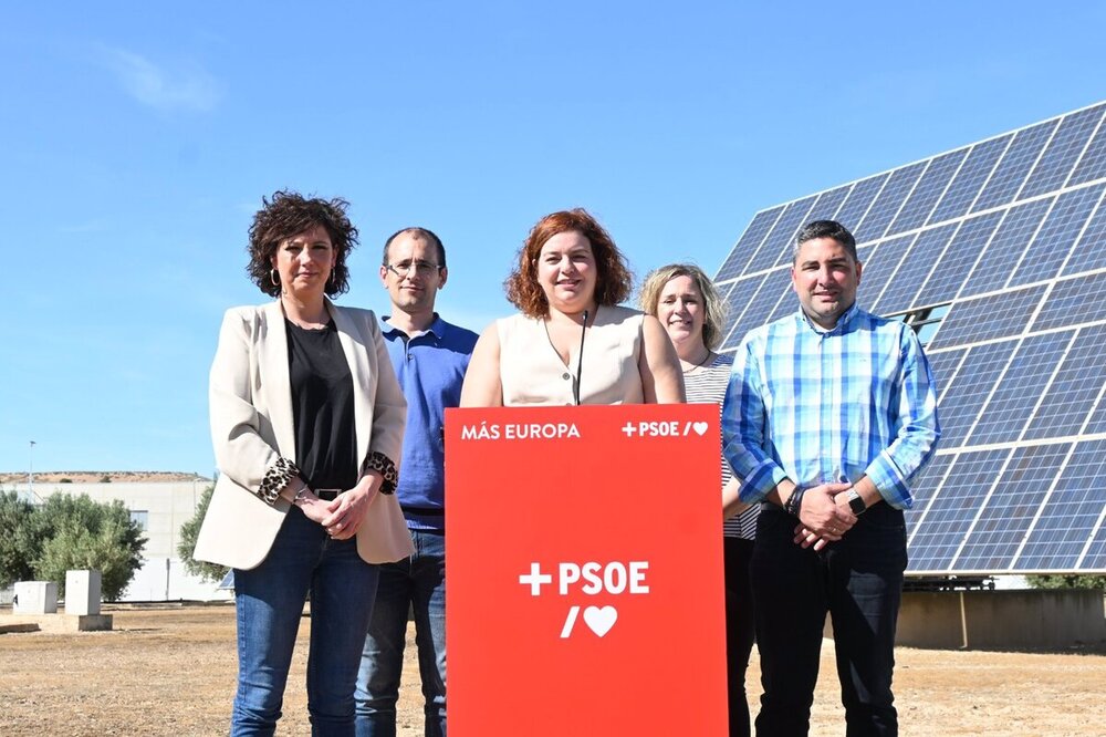 La candidata navarra del PSOE a las elecciones europeas, Elena Sancho