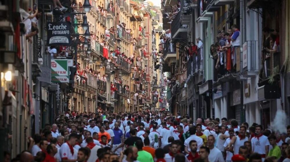 Calles repletas en San Fermín