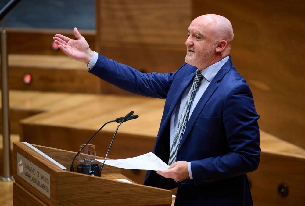 Javier Esparza en el Parlamento de Navarra