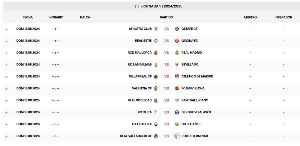  JORNADA 1  | 2024/2025