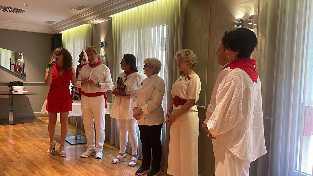 Entrega del premio Europa por Sanfermín