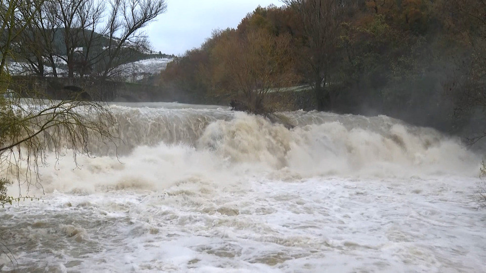 El río Ulzama a su paso por la Trinidad de Arre