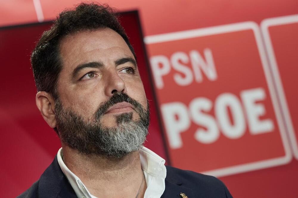 El portavoz del PSN en el Parlamento de Navarra, Ramón Alzórriz