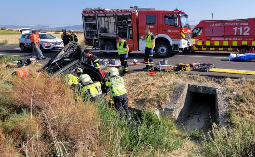 Fallece una menor de 15 años en un accidente en Aibar