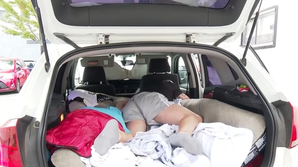 Dormir en el coche, algo propio de los Sanfermines