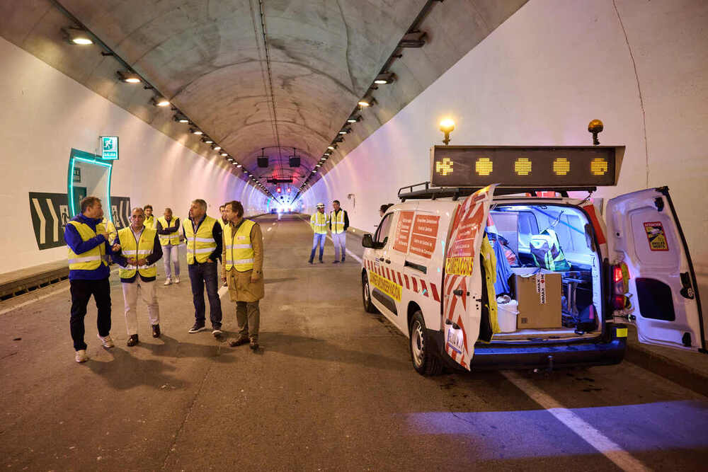 Imágenes de las obras de los túneles de Ezkaba