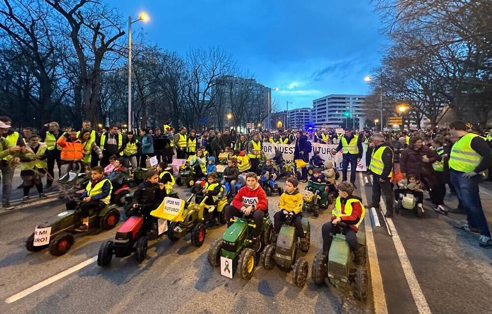 Marcha a pie en Pamplona