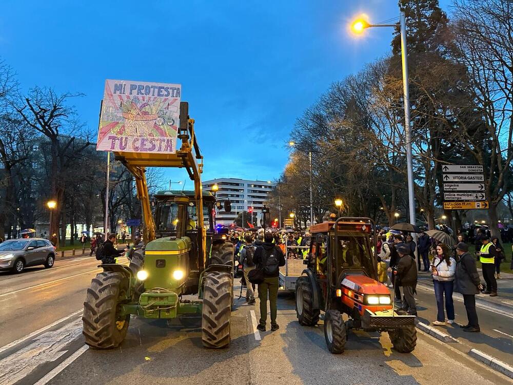 Protestas del campo en Pamplona