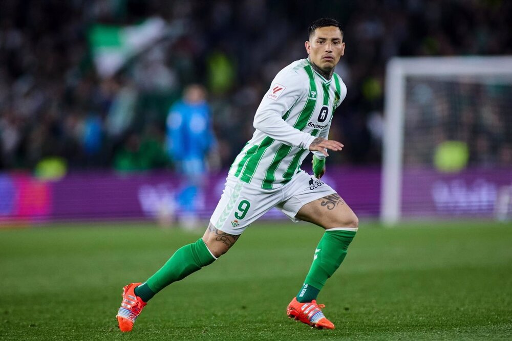 El Chimy jugando con el Betis