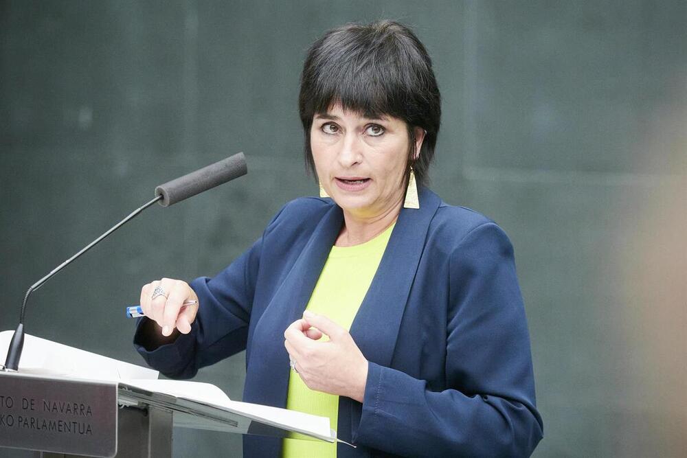 Laura Aznal en el Parlamento de Navarra