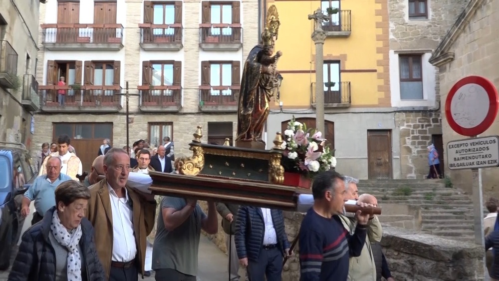 Tafalla rememora un año más la 'Procesión de los Muros'