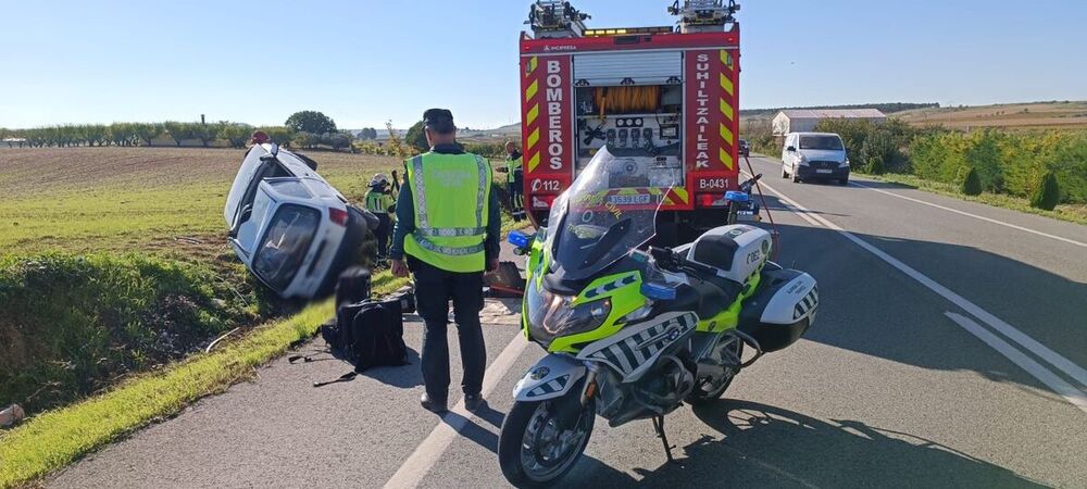 Imagen del vehículo accidentado