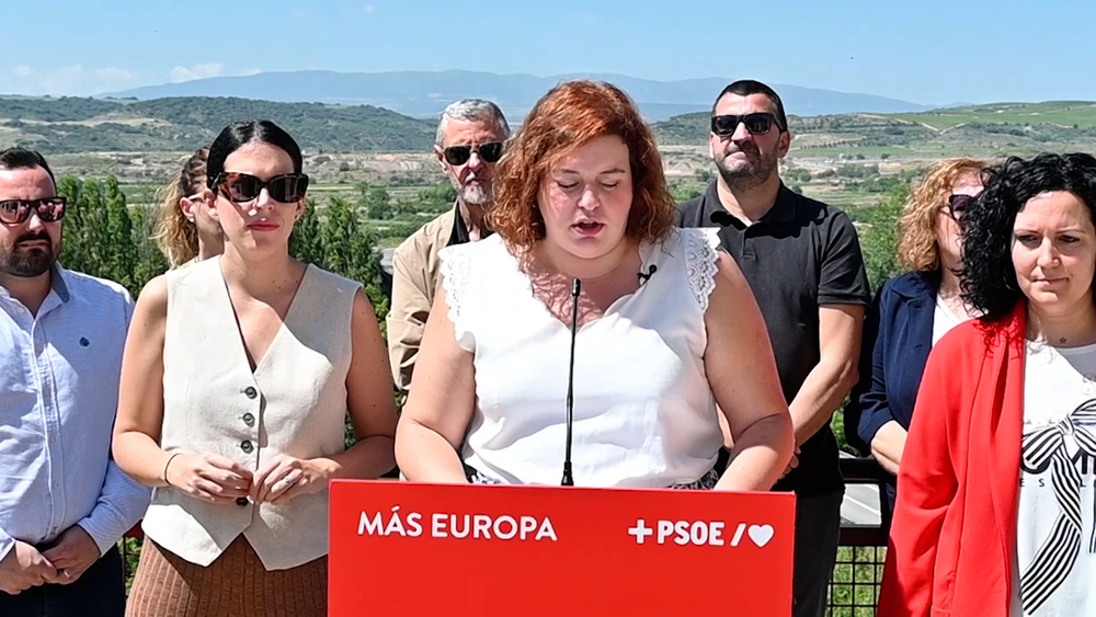 La candidata navarra del PSOE al Parlamento Europeo, Elena Sancho