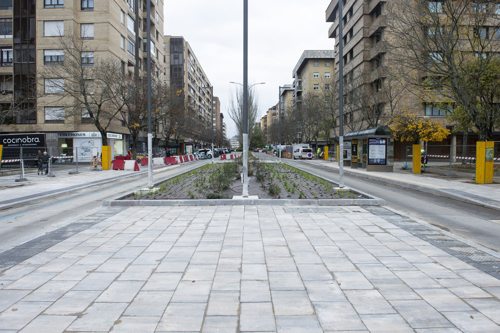 Las obras del bulevar de Iturrama llegan a su recta final