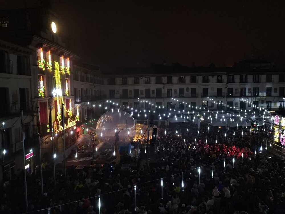 Tudela abre la Navidad con un espectáculo de luz y sonido