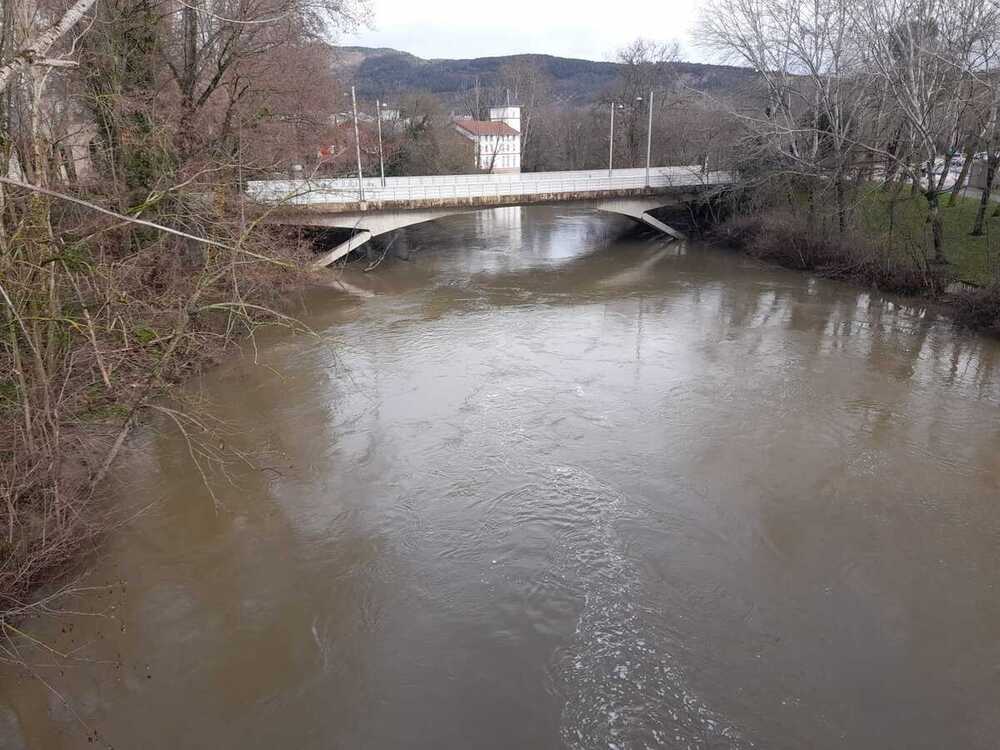 Imagen del Arga a su paso por Pamplona