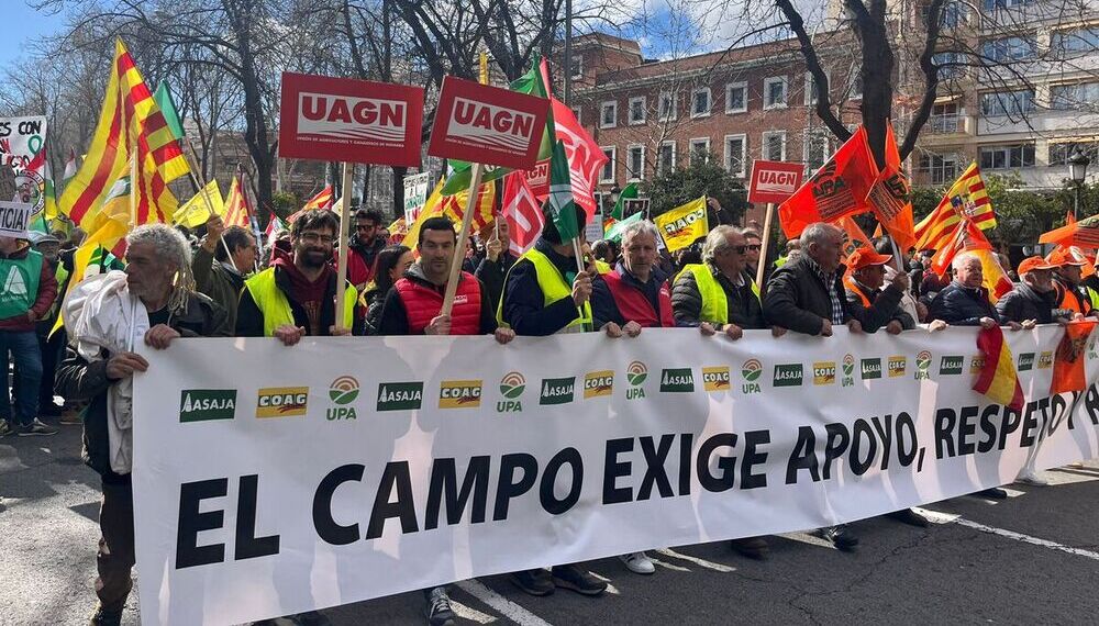 Los agricultores navarros llevan su hartazgo a Madrid