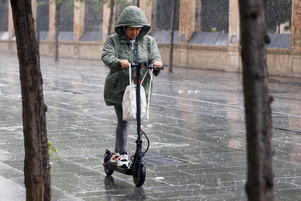 Recogidos más de 10 litros/m2 en diez minutos en Bera