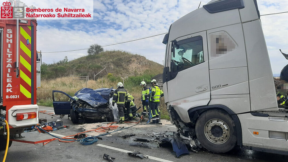 Colisión mortal en San Adrián