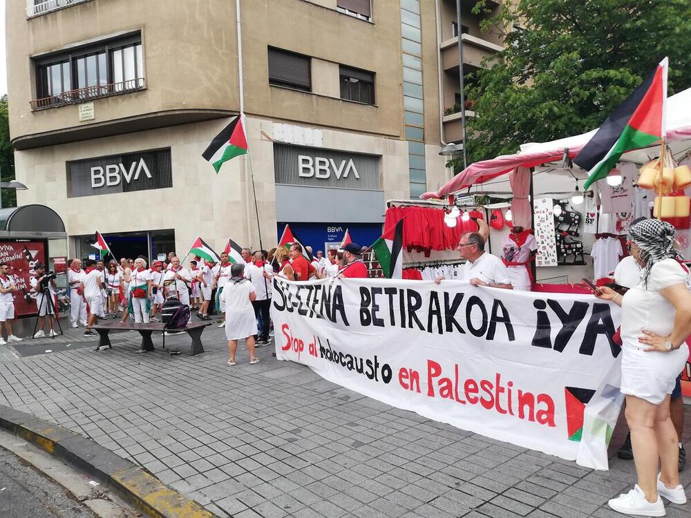 Concentración en apoyo con Palestina