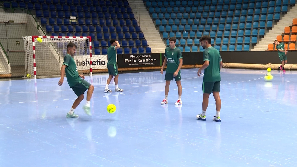 Imagen del equipo en un entrenamiento