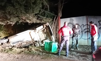 Se fuga en dirección contraria y termina chocando en Tudela