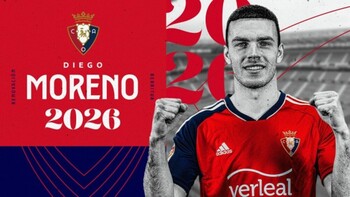 Osasuna renueva a Moreno hasta 2026 y lo cede al Mirandés