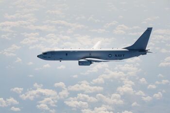 Un avión militar de EEUU sobrevuela el estrecho de Taiwán