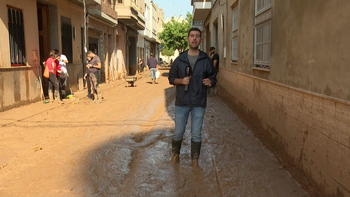 Un equipo de Navarra Televisión, testigo de la devastación