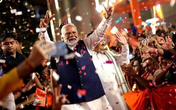 Modi prepara su tercera toma de posesión consecutiva