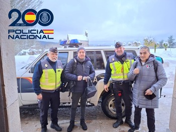 Policía Nacional auxilia a varios peregrinos del Camino