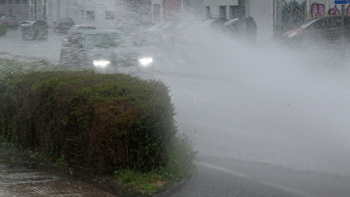 Fuertes tormentas en Navarra con hasta 20 litros en Olite