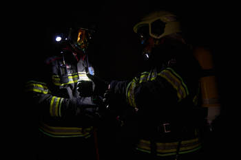 Evacuados por un incendio los vecinos de una casa de Estella