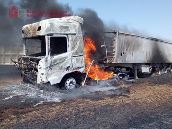 Extinguido un incendio de vegetación en Falces