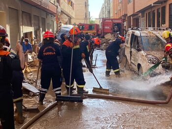 Protección Civil de Milagro se desplaza en ayuda a Valencia