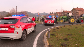 La tractorada llega a las inmediaciones de casa de Chivite