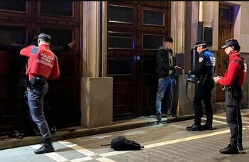 Control de bandas juveniles en el Casco Viejo de Pamplona