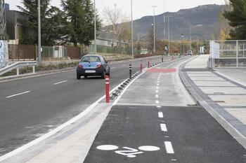 Landaben se une a San Jorge con un nuevo carril bici