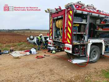 Fallece un hombre al salirse de la vía en Funes