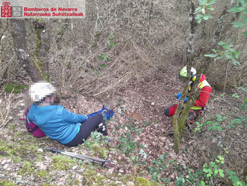 Rescatada una persona lesionada en el monte en Izagaondoa