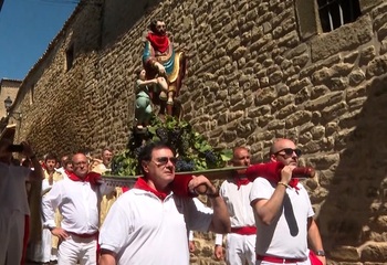 Aibar honra a San Roque en su día grande