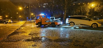 Pamplona retira los vehículos de las zonas inundables