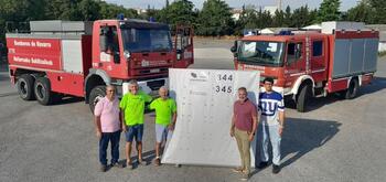 Navarra cede dos camiones de bomberos para su envío a Siria