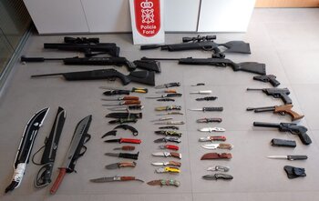 Inquietud en Muneta por el detenido con más de 50 armas