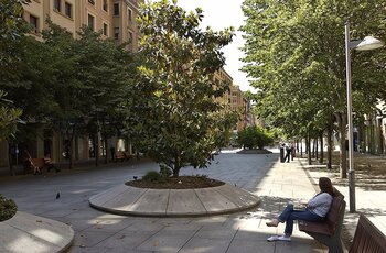 Pamplona renovará con alumbrado LED la avenida de Carlos III