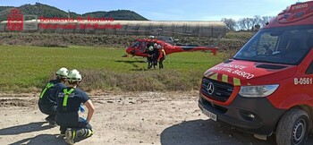 Rescatado un montañero lesionado en Lumbier