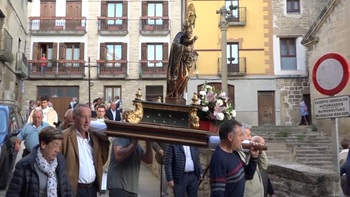 Tafalla rememora un año más la 'Procesión de los Muros'