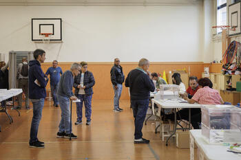 Normalidad en las primeras horas de votación en Navarra