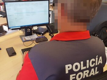 Policía Foral registra un 36% más de denuncias online