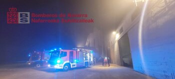 Extinguido un incendio en un secadero de maiz en Fustiñana